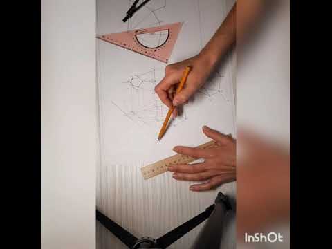 Видео: Часть 2. Построение комплексного чертежа усечённой пирамиды