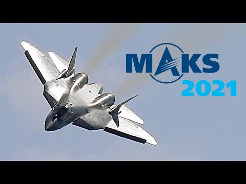 Видео: Пилотаж Су-57 с оглушительный рёвом на авиасалоне "МАКС-2021"