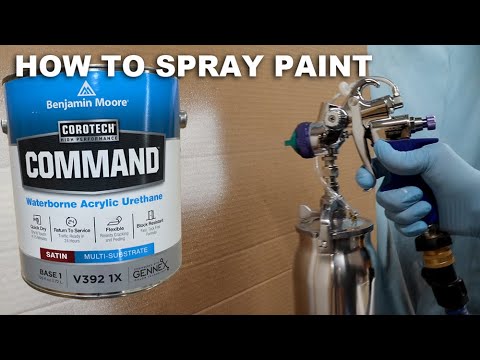 Видео: Как распылять краску Benjamin Moore Command Paint — FUJI HVLP