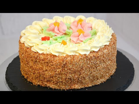 Видео: 🎉 НЕ ЗРЯ ЭТОТ ТОРТ ЛЮБЯТ МИЛЛИОНЫ! Удивительно вкусный «БИСКВИТНО-КРЕМОВЫЙ» ТОРТ по ГОСТу СССР 🎂