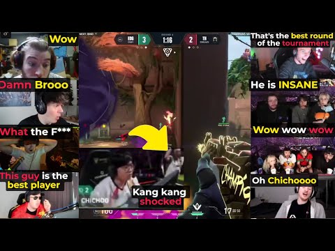 Видео: Реакция профессионалов и стримеров Valorant на ACE EDG Chichoo против TH