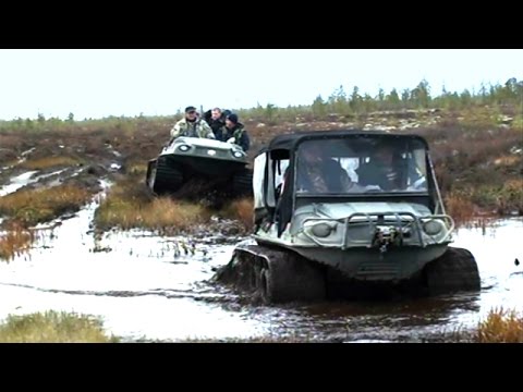 Видео: АРГО ВЕЗДЕХОДЫ по болоту