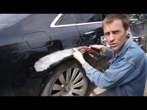 Видео: рихтовка алюминия audi a8