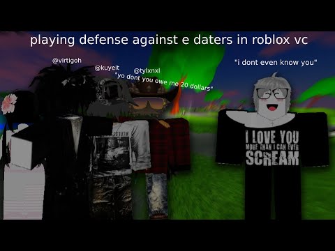 Видео: играю в защите против е-дейтеров в Roblox VC