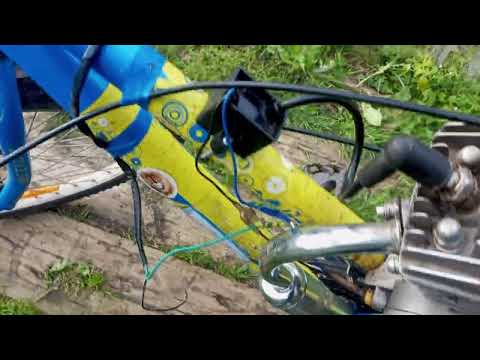 Видео: заведённый веломотор f80