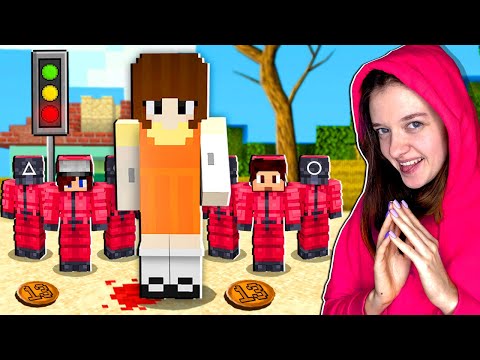 Видео: МОЯ ДЕВУШКА СТАЛА НАДЗИРАТЕЛЕМ В ИГРЕ В КАЛЬМАРА МАЙНКРАФТ!