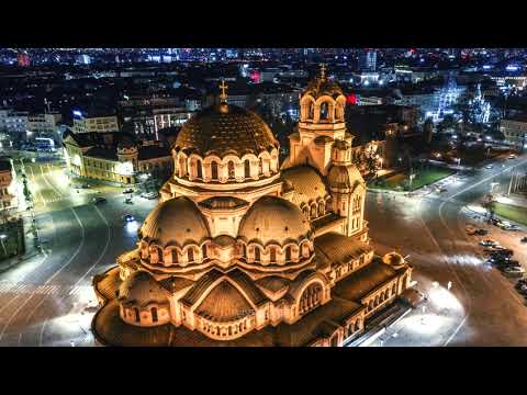 Видео: Нощна София от високо | Дрон | Hyperlapse | Timelapse | Sofia at Night Drone