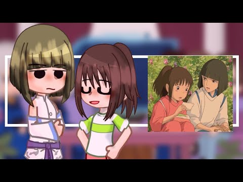 Видео: реакция унесённые призраками на Хаку и Тихиро (1/1) _безымянная_