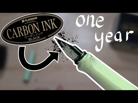 Видео: Платиновые углеродные чернила в долгосрочном обновлении Jinhao