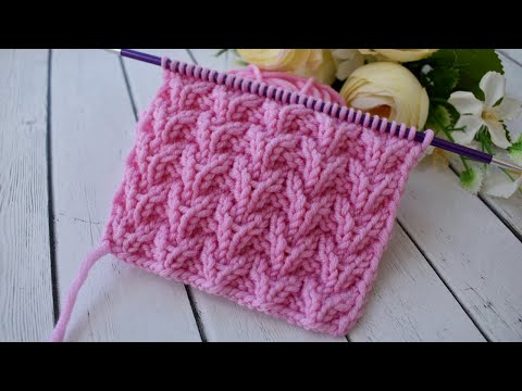 Видео: КЛАССНЫЙ ОБЪЕМНЫЙ УЗОР С ЭФФЕКТОМ 3Д ДЛЯ СВИТЕРА, КАРДИГАНА ИЛИ ШАПКИ | КРАСИВЫЙ УЗОР СПИЦАМИ