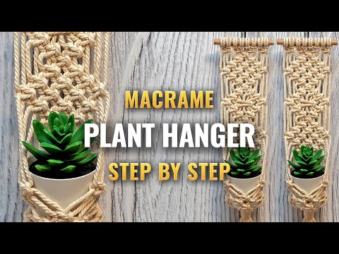 Видео: Макраме кашпо |Macrame DIY | Урок макраме