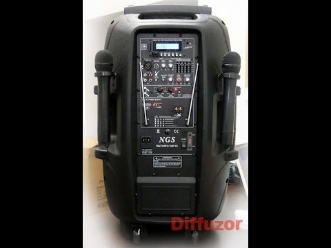Видео: Активная автономная акустическая система NGS PMQ15AMFQ-V2BP-BT 15 Diffuzor.com.ua