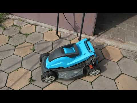 Видео: Газонокосилка электрическая Gardena 32E. Упали обороты, пошел дым!