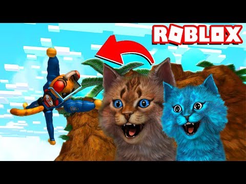 Видео: СУМАСШЕДШИЙ ПОЛИЦЕЙСКИЙ КОТ СЛОМАЛ ВСЕ КОСТИ! СИМУЛЯТОР ПАДЕНИЙ Roblox Котик Игроман и Котёнок Лайк