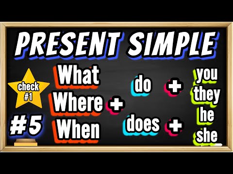 Видео: Английский с нуля, урок 5 (questions in Present Simple - вопросы в Present Simple)