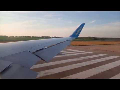 Видео: Взлет с Борисполя   полоса, набор высоты