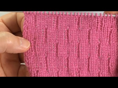 Видео: Сжатая лицевая гладь / Вязание спицами.