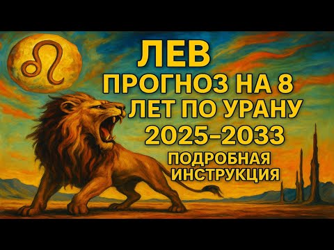 Видео: ♌ Лев и Уран 2025–2033 — 8 лет перемен! Готов к прорыву?