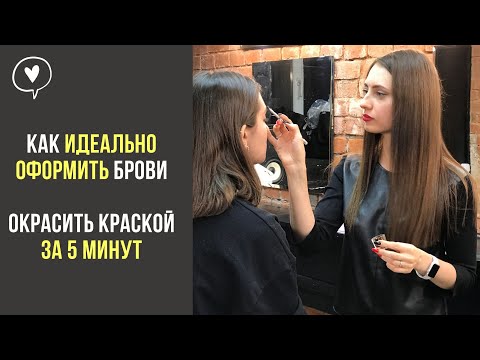 Видео: Как правильно оформить брови и окрасить краской за 5 минут?