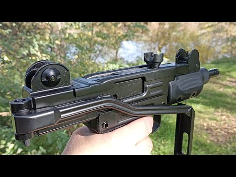 Видео: Mini UZI от KWC (KMB-07). Пневматический УЗИ на СО2 кал 4.5мм. Обзор и стрельба по мишеням.