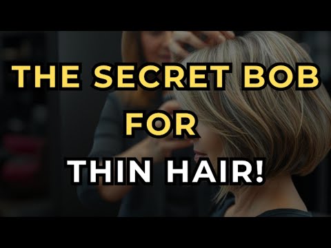 Видео: 5 лучших стрижек боб для тонких волос после 60 — мгновенно выглядят пышнее