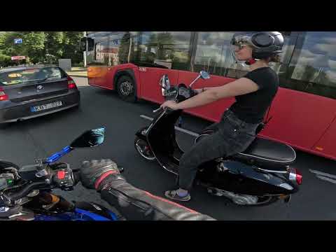 Видео: Прокатились со знакомой | #suzuki  #gsxs750  | #kawasaki ER-6 |