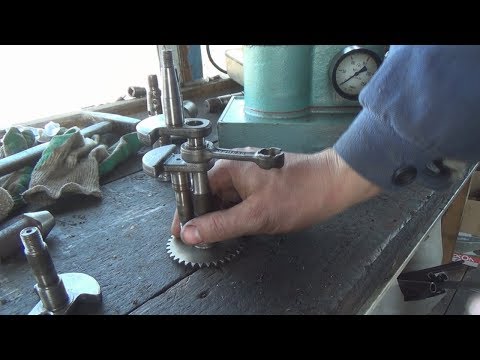 Видео: сопливый пресс в деле или ремонт первого коленвала