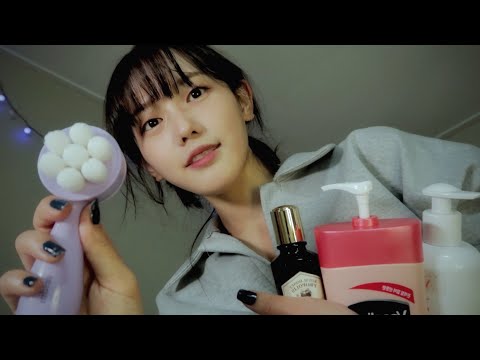 Видео: ASMR(Sub✔️) Увлажняющий уход за сухой кожей моей подруги