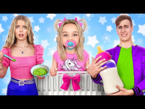 Видео: Мы Стали Родителями на 24 Часа! Моя Сестра Пропала!