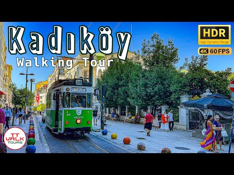 Видео: Пешеходная экскурсия по Стамбулу, район Кадыкёй | 4К HDR