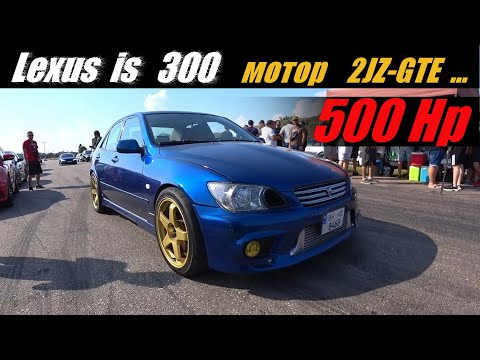 Видео: Lexus  is 300  с мотором  2JZ - gte  напихал заряженым  BMW  и  Audi ...
