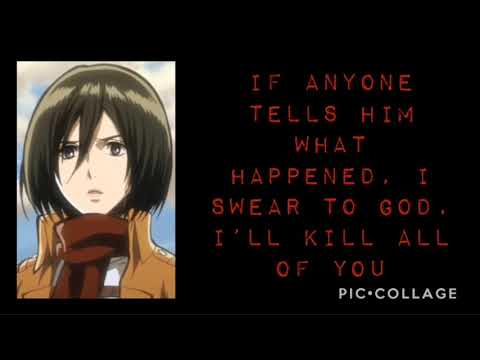 Видео: Ни слова | ASMR | Микаса Акерман из ASOT x Male Titan! Слушатель (при участии Саши Брауса из ASOT...