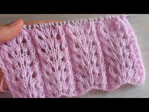 Видео: 🔥💯НЕВЕРОЯТНАЯ КРАСОТА ✔Узор для Палантина.  Ажурный узор спицами