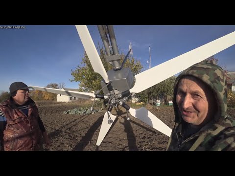 Видео: Ожидания и реальность  Очень достойная работа ветрогенератора Альбатрос на ветре