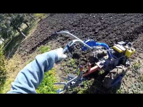 Видео: Мотоблок Мотор Сич 6ДЕ  Вспашка, сезон 2018