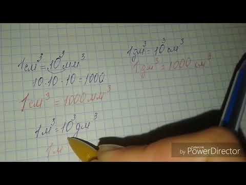 Видео: Схема соотношений единиц измерения объёма