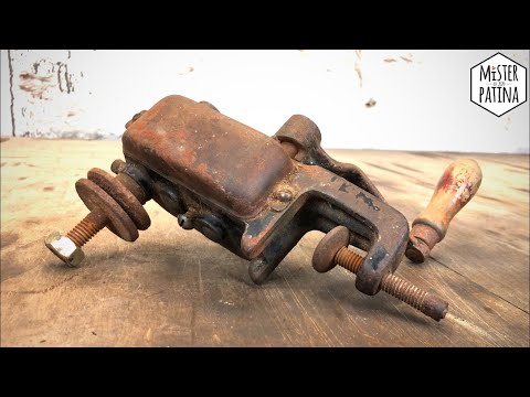 Видео: Реставрация ржавого точильного станка с ручным коленчатым валом | Мистер Патина