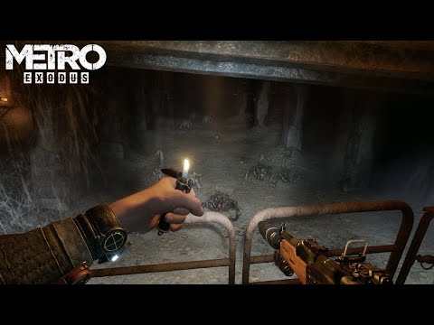 Видео: Пустынные паучки Metro Exodus #6