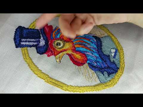 Видео: вышивка крестом: итоги зимы и процессы текущие