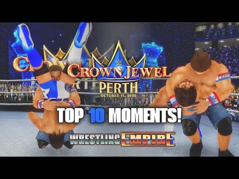 Видео: Crown Jewel Perth ТОП-10 МОМЕНТОВ в WRESTLING EMPIRE MAXIMUS MOD! | @cxgstudios