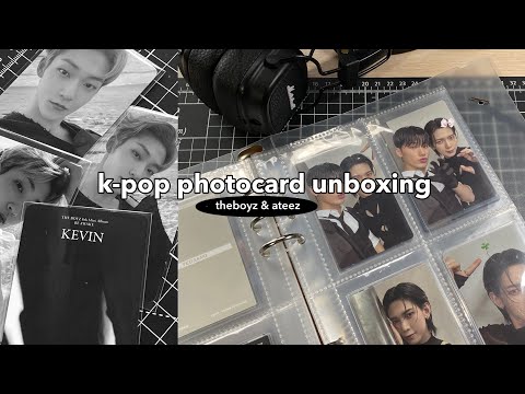 Видео: ✉️’ распаковка кпоп фотокарт theboyz, ateez