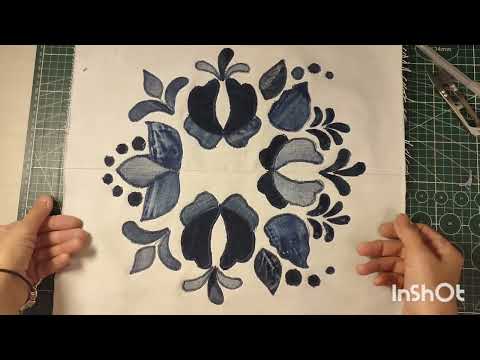 Видео: Аппликация из джинс 