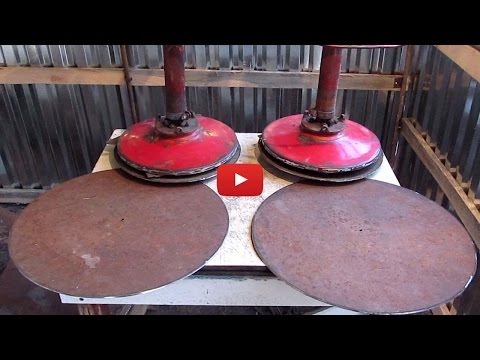 Видео: Тарелки самодельной косилки