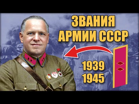 Видео: От петлиц к погонам: Звания и знаки различия армии СССР во Второй мировой