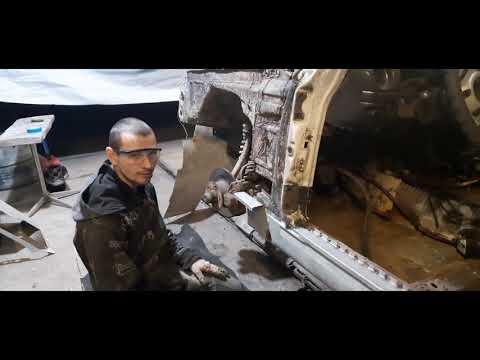 Видео: Новая бричка))) Mercedes W123 Переварка левого порога