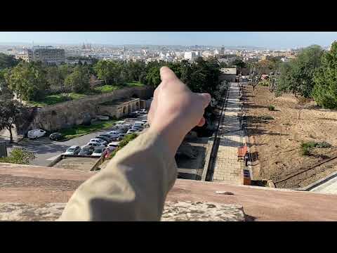 Видео: 4 - Путешествие, остров Мальта, ￼ прогулка, район Floriana и Valletta, фортификация, изучение места