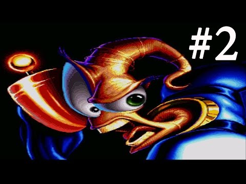 Видео: Earthworm Jim Прохождение Часть 2 (Ретро вечера с Сегой)