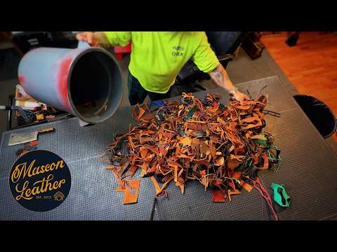 Видео: Скрытый тайник: что я на самом деле делаю с ГОРОЙ обрезков кожи (вы не поверите, сколько!)