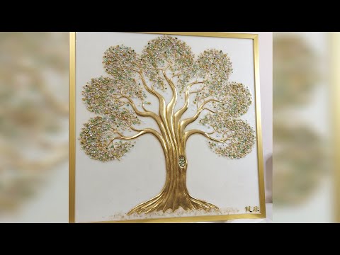 Видео: Интерьерное панно "Дерево жизни" с эффектом WOW