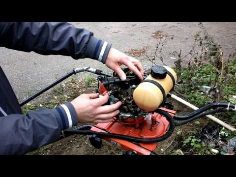 Видео: Работа с мотобуром на примере HITACHI DA300E